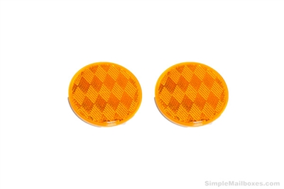 Mailbox Driveway Reflector 3 inch Amber