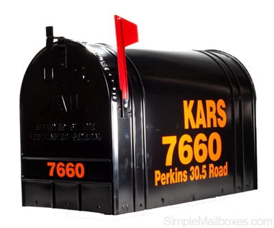 Rural Mailbox - Extra Large Black