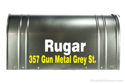 Gun Metal Grey Extra Large Mailbox