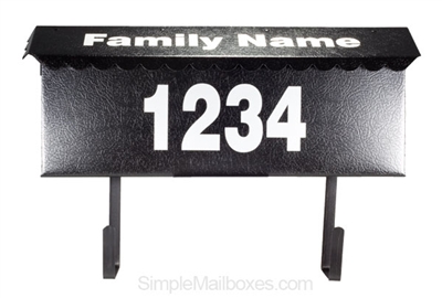 Fulton Large Horizontal Black Wall Mount Mailbox